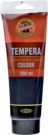 Temperová barva 250ml černá kost - obrázek 1