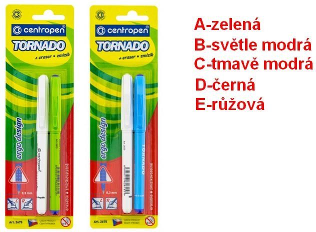 Tornádo 2675+zmizík sada 2ks 5 druhů - obrázek 1
