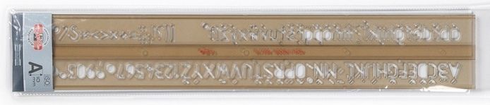 KOH-I-NOOR Šablona písmenka 1,0m kouřová - obrázek 1
