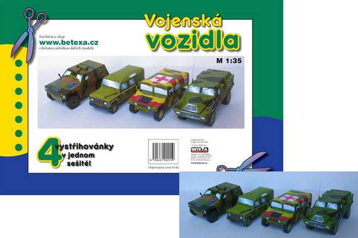 Vojenská vozidla vystřihovánky - obrázek 2