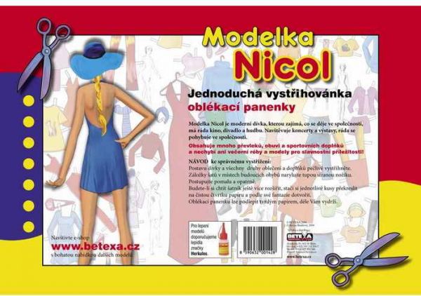 Modelka Nicol - vystřihovánky - obrázek 2