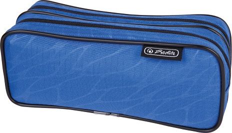 Herlitz Pouzdro dvojité Nylon, mix barev - obrázek 3