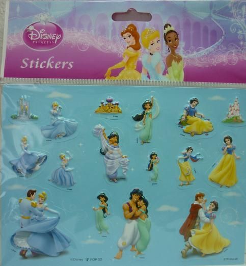CANPOL-Samolepky Disney 3D Princesses ,,H" - obrázek 1