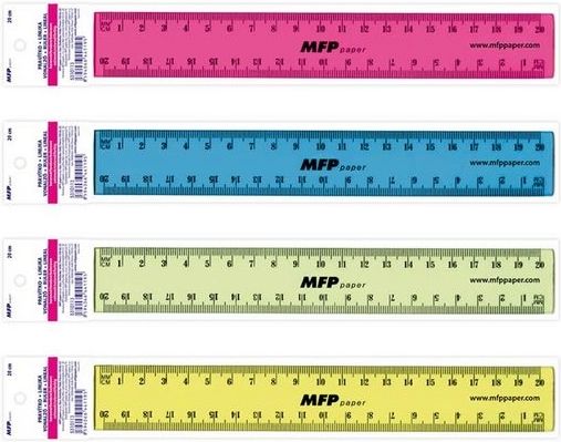 MFP Pravítko 20 cm barevné - obrázek 1