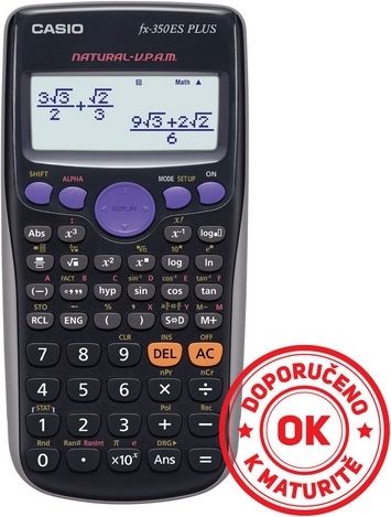 Casio FX350 ES PLUS černá - obrázek 1