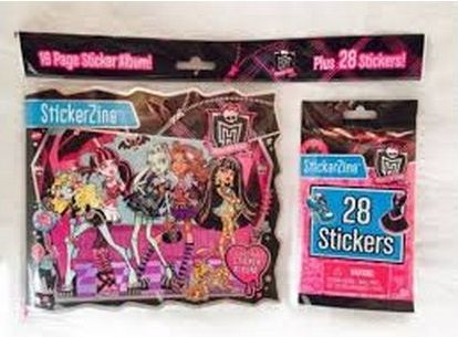 Album na samolepky 135x160 Monster High + překvapení v sáčku - obrázek 1