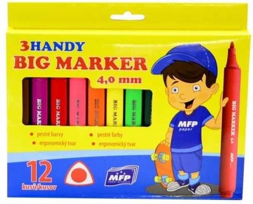 MFP Popisovače 12 barev Jumbo trojhranné - obrázek 1