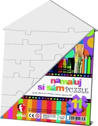 Efko Namaľuj si sám Puzzle domček - obrázek 3