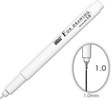 Popisovač BRUSH archivační 1,0 černý - obrázek 1