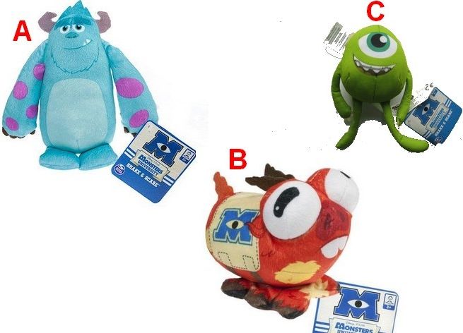 MONSTERS UNIVERZITY Zatřes a straš plyšák zvukový - obrázek 1