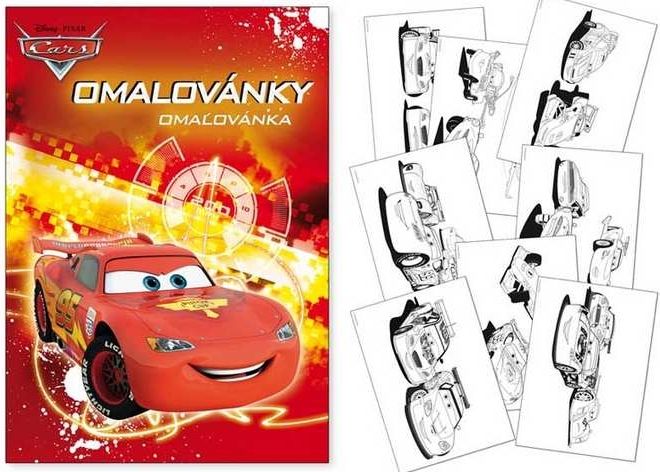 Omalovánky A4 Cars – - obrázek 1