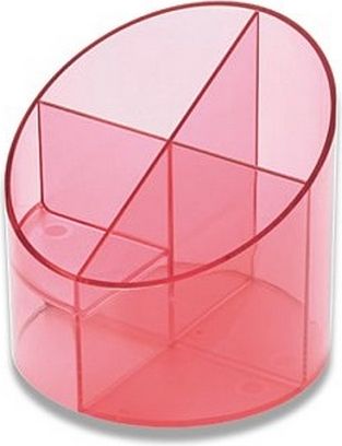 Helit Stojánek Economy Transparent růžový - obrázek 1