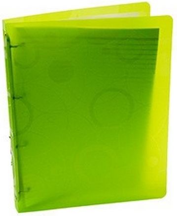 Kroužkový blok PP A4 70 listů NEO COLORI zelená - obrázek 1