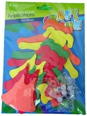 Pěnový produkt pro ruční práci/oblékací panenka 4 sety v balení - obrázek 1