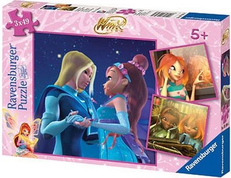 Puzzle 3x49 dílků Winx - obrázek 1