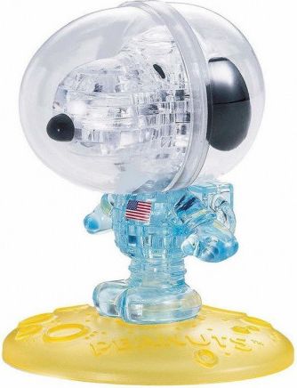 HCM KINZEL 3D Crystal puzzle Astronaut Snoopy 35 dílků - obrázek 1