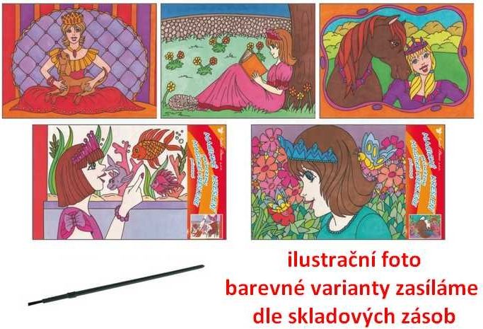 Malování vodou princezny - obrázek 1