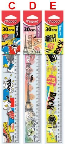 Maped Pravítko Tatoo 30 cm 51710 - obrázek 2