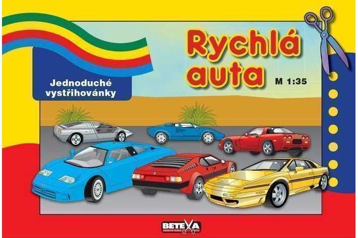 Rychlá auta - Jednoduché vystřihovánky - obrázek 1