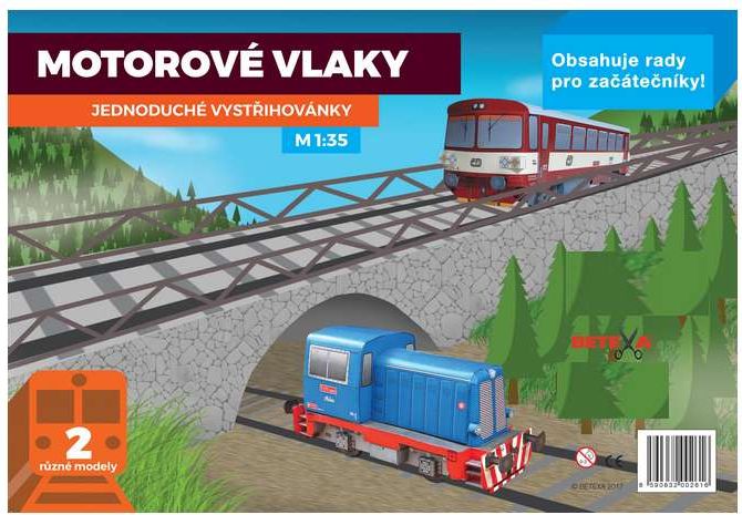Vystřihovánky Motorové vozy 810 a Máňa - obrázek 2