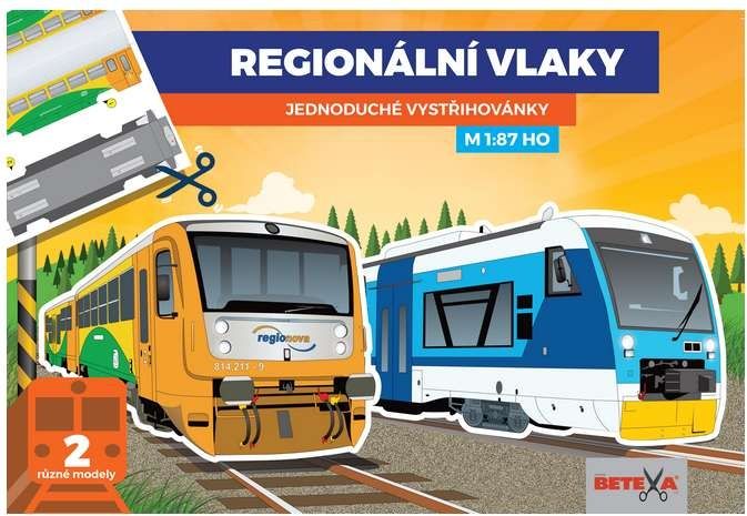 Vystřihovánky Regionální vlaky - obrázek 1