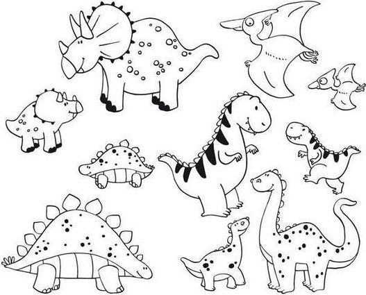 AladinE Razítka Stampo Minos - Dinosauři 10 razítek - obrázek 1