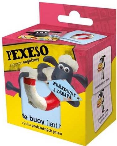 Pexeso s výukou angličtiny Ovečka Shaun na prázdninách - obrázek 1