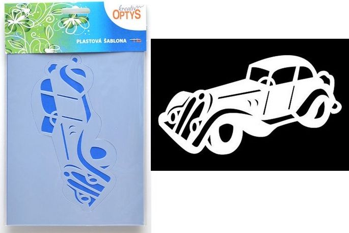 Šablona Auto, 20x15 cm OP6615 - obrázek 1