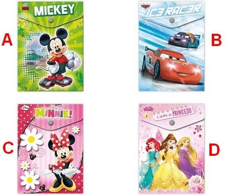 Složka M druk A6 PP potisk DISNEY 4 druhy - obrázek 1