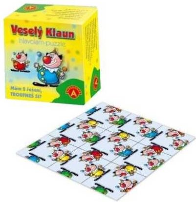 Hlavolam Puzzle Veselý klaun 9 kartiček - obrázek 1