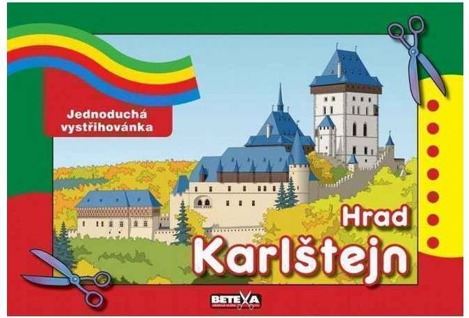 Hrad Karlštejn Jednoduchá vystřihovánka - obrázek 1