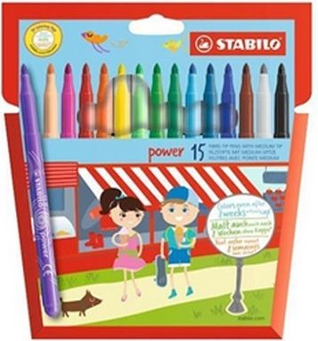 Fixy Stabilo power medium 15 ks - obrázek 1