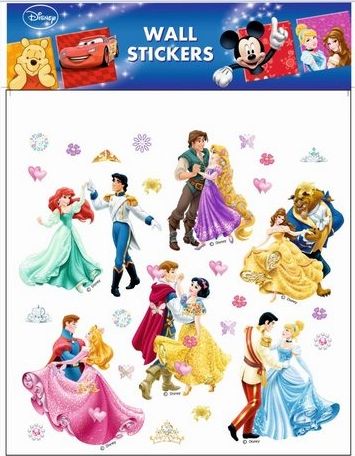 Samolepky na zeď Disney Princezny tančící 21081 , 30x39cm - obrázek 1