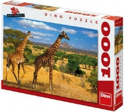 Dino Puzzle DVĚ ŽIRAFY 1000 dílků - obrázek 1