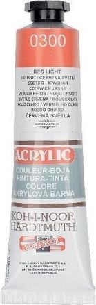 KOH-I-NOOR Akrylové barvy ACRYLIC červená světlá 40ml - obrázek 1