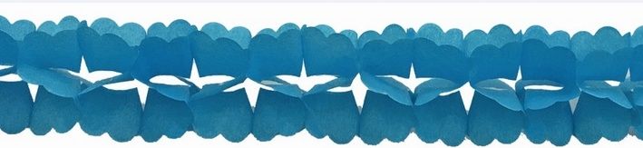 Girlanda papírová 300x14cm modrá - obrázek 1