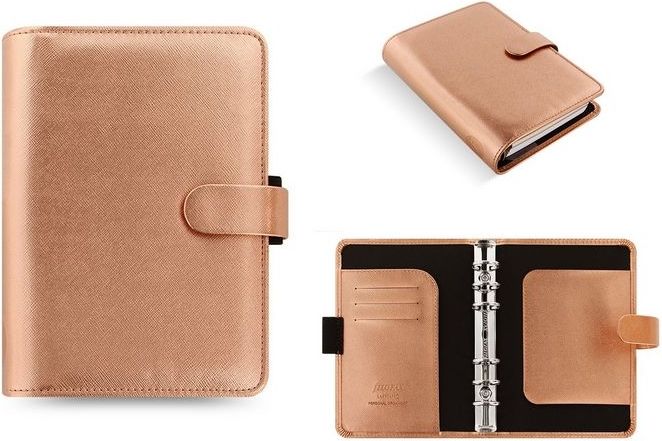 Diář Filofax osobní Saffiano rose gold 2020 188 x 135 x 35 mm A6 - obrázek 1