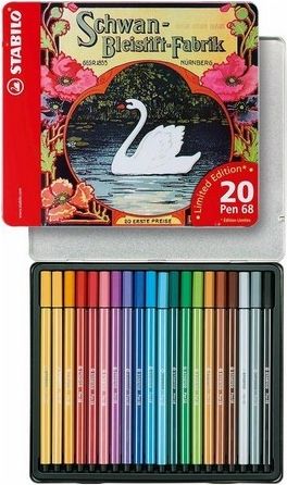 STABILO Pen 68 (20 ks) v metal wallet - obrázek 1