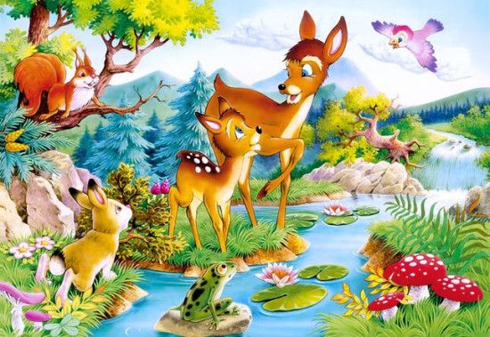 CASTORLAND Puzzle Koloušek (Srneček) 120 dílků - obrázek 1