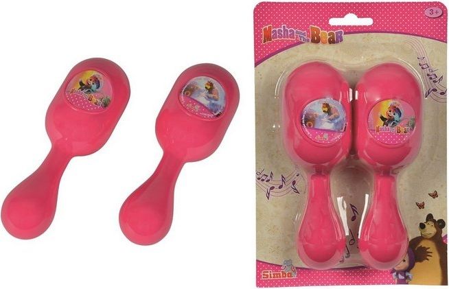 Simba Rumba koule dětské Máša a medvěd růžové 17cm - obrázek 1