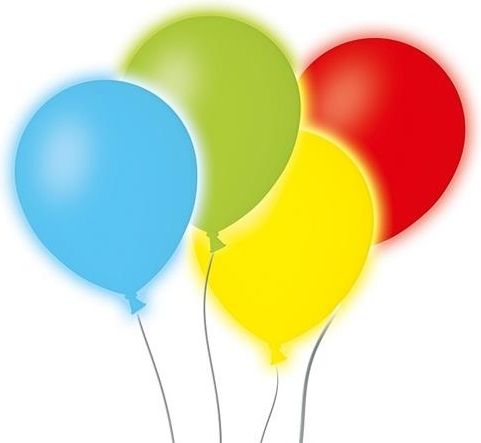 Balonky LED 4ks barevné - obrázek 1