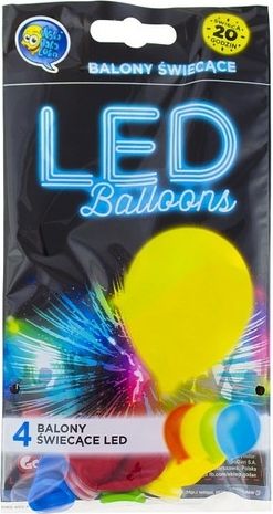 Balonky LED 4ks barevné - obrázek 2