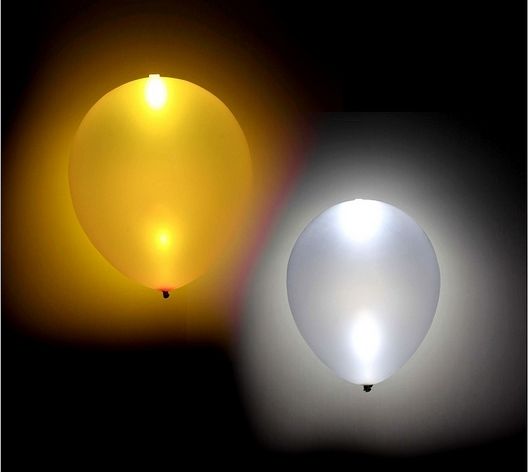 Balonky LED 4ks 2zlaté a 2 stříbrné - obrázek 1