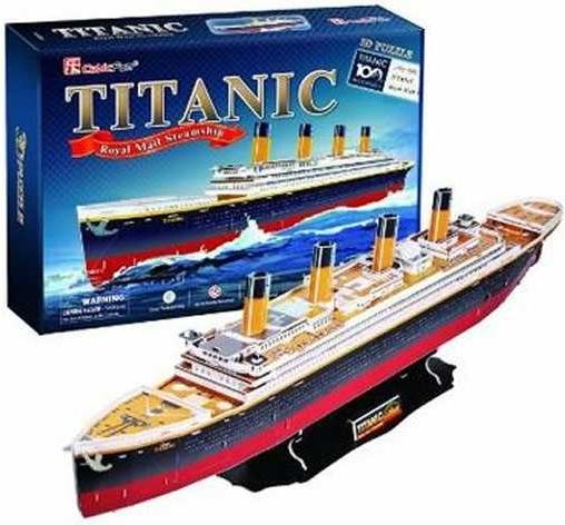 CubicFun Puzzle 3D Titanic 113 dílků - obrázek 1