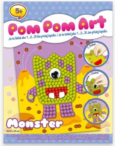 Pom Pom Art kreativní sada 20,5x25cm - obrázek 1