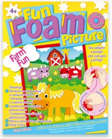 Kreativní sada Fun Foam Picture Farm Fun - obrázek 1