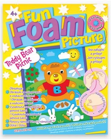 Kreativní sada Fun Foam Picture Teddy Bear Picnic - obrázek 1