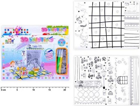 Puzzle 886317 3D omalovánka 33 dílků - obrázek 1