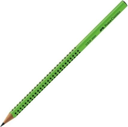 FABER CASTELL Trojhranná grafitová tužka 2=B zelená - obrázek 1