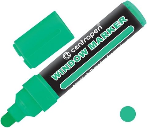 CENTROPEN Popisovač 9121 zelený křídový - obrázek 1